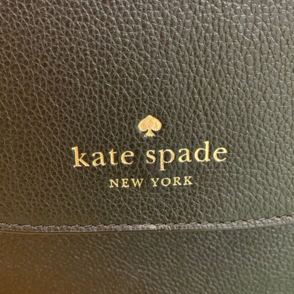 Kate Spade Black Pebbled Leather Flap Crossbody Small - Picture 2 of 11